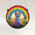 West Highland Terrier Rainbow Bridge Stained Glass Effect Suncatcher